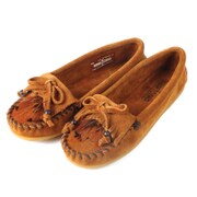 462 [モカシン FEATHER MOC（フェザーモカシン） レディース 24.0cm ブラウン]