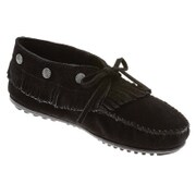 530 [モカシン FRINGED MOC（フリンジモカシン） レディース 24.0cm ブラック]