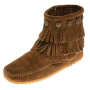 ブーツ DOUBLE FRINGE SIDE ZIP BOOT(ダブルフリンジサイドジップブーツ) レディース 23.0cm ダスティブラウン 693
