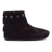 ブーツ DOUBLE FRINGE SIDE ZIP BOOT(ダブルフリンジサイドジップブーツ) レディース 23.0cm ブラック 669