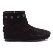 ブーツ DOUBLE FRINGE SIDE ZIP BOOT（ダブルフリンジサイドジップブーツ） レディース 24.0cm ブラック 669