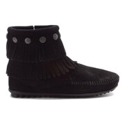 ブーツ DOUBLE FRINGE SIDE ZIP BOOT（ダブルフリンジサイドジップブーツ） レディース 25.0cm ブラック 669