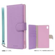 AQUOS EVER SH-04G用 ブックタイプ PUレザーケース BOOK CUTE(キュート) パープル LP-SH04GLBCPP