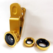 FSH-SL31GD [スマホ用レンズ 3in1 セルカレンズ マクロ・ワイド・魚眼 ゴールド]