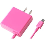 スマートフォン用 急速充電対応 1.8A出力 AC充電器 2.5m ピンク IAC-18SP03LPN