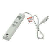 集中スイッチ付タップ USB2個口+コンセント2個口 1m WBS-USB2021SB
