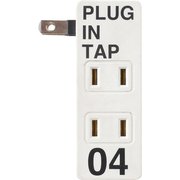 プラグインタップ 4個口×2セット ホワイト 002883-WH