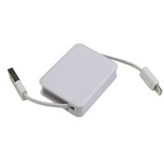 巻取式充電通信ケーブル Lightningコネクタ 85cm ホワイト NB-USBLN85-WH