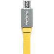 microUSBフラットケーブル 1m イエロー Pasta microUSB FLAT Cable/Yellow