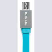 microUSBフラットケーブル 1m ブルー Pasta microUSB FLAT Cable/Blue