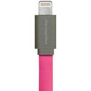 Lightningフラットケーブル 1m ピンク Pasta Lightning FLAT Cable/Pink