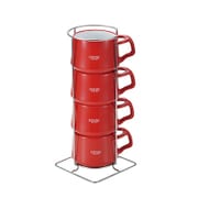 DANSK KobenstyleStoneware ミニカップ 4pcs チリレッド