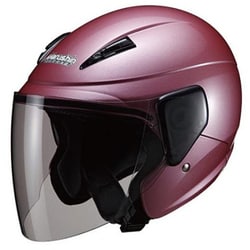 バイク用ヘルメット  57-60cm未満対応 M-520 SEMI JET ローズメタリック