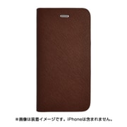 QD-7680-BR [iPhone 6/6s 4.7インチ用 手帳型本革ケース オゾン サッフィアーノ ブラウン]