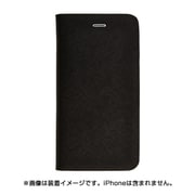 QD-7780-K [iPhone 6 Plus/6s Plus 5.5インチ用 手帳型本革ケース オゾン サッフィアーノ ブラック]