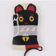 BUZ030020 [婦人靴下 23～25cm まねきねこ]