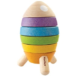 Amazon.com: PlanToys Wooden Sorting and Stacking Rocket with