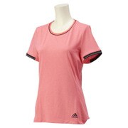 ITT92 A96176 J/L [レディース ランニング Snova climachill 半袖シャツ クライマチル Lサイズ チルフラッシュレッドメランジ/ブラック]