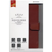 AQUOS SERIE SHV32用ケース 手帳型 レザー調 ブックタイプ ブラウン 1705SHV32