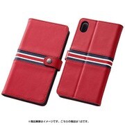 RT-XZ4LBC4/R [Xperia Z4 SO-03G用 ブックレザー レッド/レッド・ネイビーライン]