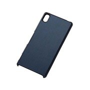 RT-XZ4LC10/DN [Xperia Z4 SO-03G用 テクスチャーレザーケース（合皮） ヘアラインダークネイビー]