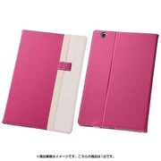 Xperia Z4 Tablet用 バイカラー・ブックレザー(合皮) ピンク/ホワイト RT-Z4TLC7/PW