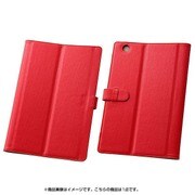 Xperia Z4 Tablet用 カラフル・スリムブックレザーケース(合皮) レッド RT-Z4TCLC2/R
