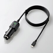 シガーチャージャー microUSB QuickCharge2.0対応 1.0m ブラック MPA-CCQC201BK