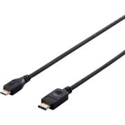 USB2.0ケーブル(microB to C) 1.0m ブラック BSUCMB210BK