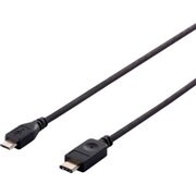USB2.0ケーブル(microB to C) 2.0m ブラック BSUCMB220BK