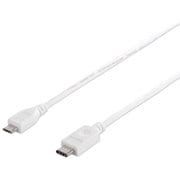 USB2.0ケーブル(microB to C) 2.0m ホワイト BSUCMB220WH