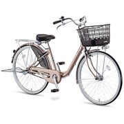 シティサイクル アルミーユ ベルト 点灯虫 26型 内装3段変速 M.Xプレシャスベージュ A63BT5