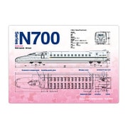 鉄道 クリア下敷き N700系さくら