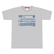 鉄道 Tシャツ 0系こだま Sサイズ グレー