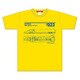 鉄道 Tシャツ 923形ドクターイエロー 140サイズ イエロー