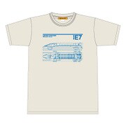 鉄道 Tシャツ E7系北陸新幹線 Mサイズ グレー