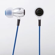 BA型ドライバー搭載 密閉型ステレオヘッドホン カナルタイプ AQUA(アクア) シルバー EHP-BA100SV
