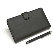 1645XPZ4 [Xperia Z4 SO-03G/SOV31専用 ケース タッチペン付 手帳型 レザー調ブックタイプ ブラック]