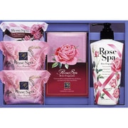 CRS-15 [ローズスパ ギフトセット 石鹸 80g×2個 石鹸 30g×1個 ボディソープ 250mL×1本 入浴用化粧料 20mL×4包]