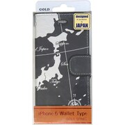 PM-MA-20-1011 [手帳型iPhone 6/6s 4.7インチ専用ケース MAP日本(ネイビー)]
