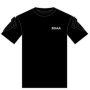BIOHAZARD BSAA コンバットポケットTシャツ ブラック Lサイズ [キャラクターグッズ]