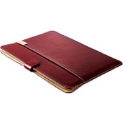 MACBOOK 12インチ用 エコレザーブックスリーブ レツド TR-BSMB12E-RD