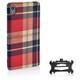 TR-LFCXPZ4-RC [Fablex ファブリックラテックスケース for Xperia Z4 SO-03G用 レッドチェック]