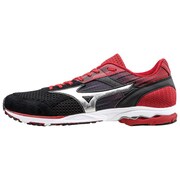 J1GA157703 [WAVE SPACER DYNA 2 WIDE（ウエーブスペーサーダイナ 2 WIDE） メンズ 28.0cm ブラック×シルバー×レッド]