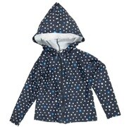 6853673-120 [Zazzy Zaps(ザジーザップス) ラッシュガード パーカー付き 長袖 ドット柄(miniスター) 120cm クロ]