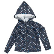 6853673-140 [Zazzy Zaps(ザジーザップス) ラッシュガード パーカー付き 長袖 ドット柄(miniスター) 140cm クロ]