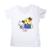 ハローキティ×ふなっしー Tシャツ Sサイズ 白 [キャラクターグッズ]