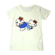 ハローキティ×ふなっしー Tシャツ Mサイズ 黄色 [キャラクターグッズ]