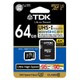 microSDXCカード 64GB class10 UHS-1対応 SDアダプタ付属 T-MCSDXC64GB10UP