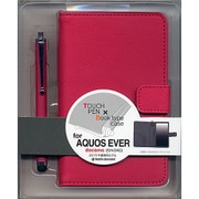 AQUOS EVER SH-04G用ケース タッチペン付 手帳型 レザー調 ブックタイプ マゼンタ 1655SH04G